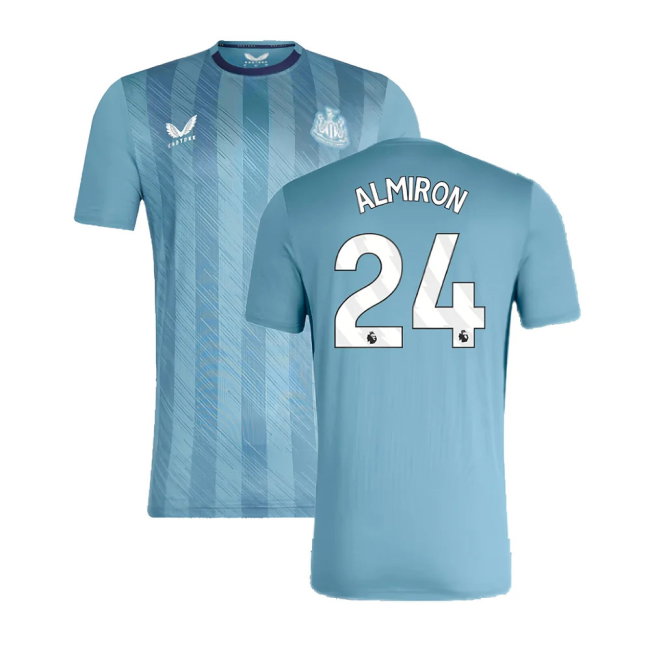2023-2024 Newcastle Players Training Short Sleeve Tee (Bluestone) (Almiron 24)-SoccerKits Hub | Buy Soccer Jerseys Online
